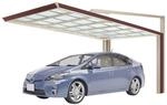 Ximax Carport Miro Next Typ 2651 Typ 60 Sepiabraun 263x515 cm Sonderfertigung