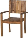 Siena Garden Stapelsessel Falun Beige 61 cm x 58 cm x 90 cm FSC&reg;