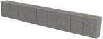 vidaXL Gabionenwand mit Abdeckung Verzinkter Stahl 900x50x100 cm 143588