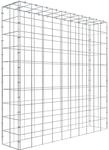 Gabiona C-Ring-Gabione-Anbaukorb Typ 3 100 x 100 x 20 cm Maschenw 10 x 10 cm
