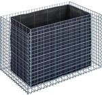 Gabiona Gabionen-Hochbeet eckig 80 cm x 130 cm x 80 cm Maschenw 5 cm x 5 cm