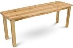 holz4home Gartenbank aus Tannenholz Bis zu 150 Kg Traglast Holzbank 118cm Lang...
