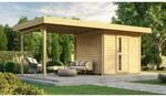 Weka Holz-Gartenhaus Designhaus 172 Flachdach Unbehandelt 375 cm