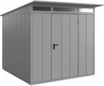 H&ouml;rmann Ger&auml;tehaus Elegant mit Pultdach Typ 2 RAL9007 Graualuminium Einzelt&uuml;r