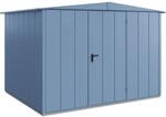 H&ouml;rmann Ger&auml;tehaus Elegant mit Satteldach Typ 3 RAL5014 Taubenblau Einzelt&uuml;r