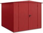 H&ouml;rmann Ger&auml;tehaus Trend mit Satteldach Typ 2 RAL3004 Purpurrot Doppelt&uuml;r