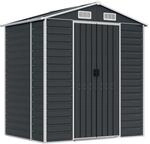 vidaXL Ger&auml;tehaus Anthrazit 191x130x198 cm Verzinkter Stahl 1847600