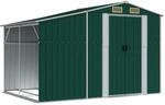 vidaXL Ger&auml;tehaus Gr&uuml;n 277x192,5x179 cm Verzinkter Stahl 1848817