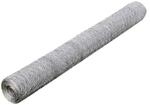 vidaXL Maschendraht Verzinkter Stahl 25x0,75 m Silbern 140419