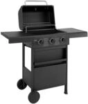 Taino Compact 3+0 Gasgrill Grillwagen Platzsparend Griller Gas Grill BBQ Schwarz