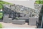 Lounge-Gruppe Avila 4-tlg. Grau