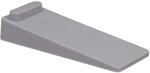 Relaxdays T&uuml;rstopper Keil 6er Set PVC Grau Rutschfest 2 x 4 x 9,5 cm 40 g