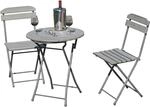 Balkon-Set Lugo 3-tlg. Grau