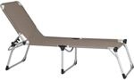 Siena Garden Dreibeinliege Alu-XXL Grau 201 cm x 69,5 cm x 95 cm