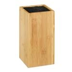 Relaxdays Messerblock Bambus Natur Unbest&uuml;ckt F&uuml;r 6 Messer 24 cm x 12 cm 1,7 kg