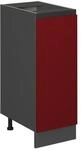 Vicco Apothekerschrank R-Line Rot/Anthrazit 30 cm J-Shape ohne Arbeitsplatte