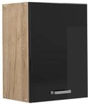 Vicco H&auml;ngeschrank R-Line H&auml;ngender K&uuml;chenschrank Schwarz Hochglanz/Goldkraft