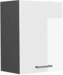Vicco H&auml;ngeschrank R-Line H&auml;ngender K&uuml;chenschrank Wei&szlig; Hochglanz/Anthrazit 45 cm