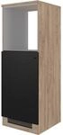 Flex-Well Exclusiv K&uuml;chen-Ger&auml;teumbauschr. Capri 60cm Schwarz Matt-Endgrain...
