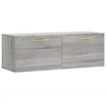 vidaXL Wandschrank Grau Sonoma 100x36,5x35 cm Holzwerkstoff Modell 3