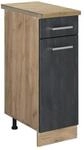 Vicco K&uuml;chenunterschrank R-Line Schubladenschrank f&uuml;r die K&uuml;che Schwarz...