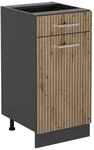 Vicco K&uuml;chenunterschrank R-Line Artisan-Eiche/Anthrazit 40 cm ohne Arbeitsplatte