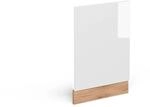 Vicco Frontblende R-Line Wei&szlig; Hochglanz/Goldkraft Eiche 45 cm ohne...