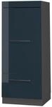 Vicco Mikrowellenschrank Fame-Line Dunkelblau Hochglanz/Anthrazit 60 cm