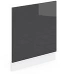 Vicco Frontblende R-Line Anthrazit Hochglanz/Wei&szlig; 60 cm ohne Arbeitsplatte