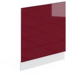 Vicco Frontblende R-Line Geschirrsp&uuml;ler Frontt&uuml;r Rot/Wei&szlig; 60 cm ohne Arbeitsplatte
