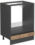 Vicco Herdumbauschrank R-Line Goldkraft Eiche/Anthrazit 60 cm J-Shape ohne