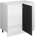 Vicco Eckunterschrank R-Line K&uuml;chen Eckschrank Schwarz Beton/Wei&szlig; 86 cm AP...