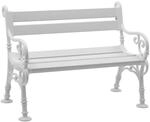 Blome-Tillmann 2er-Bank Linderhof 61 cm x 85 cm x 119 cm Wei&szlig;