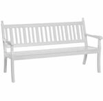 Blome Gartenbank Hohenzollern 3-Sitzer 69 cm x 160 cm x 88 cm Wei&szlig;