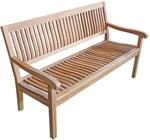 Lex Premium Teak Teakbank Gartenbank Parkbank Kingsbury Armlehnen 150cm
