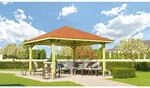 Weka Pavillon Gartenoase 651 A Gr. 1 Sparset 433 cm x 433 cm