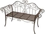 Garden Pleasure Gartenbank Selene 51 cm x 92,5 cm x 143 cm Rostoptik