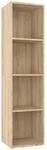 vidaXL B&uuml;cherregal/TV-Schrank Sonoma-Eiche 36x30x143 cm Holzwerkstoff 800147
