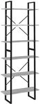 vidaXL Hochschrank Grau Sonoma 80x30x210 cm Holzwerkstoff