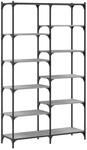 vidaXL B&uuml;cherregal Grau Sonoma 100x32x170 cm Holzwerkstoff und Eisen