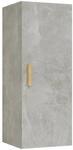 vidaXL Wandschrank Betongrau 34,5x34x90 cm Holzwerkstoff 812433