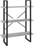 vidaXL B&uuml;cherregal Sonoma 100x30x105 cm Holzwerkstoff Grau