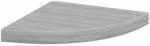 vidaXL Eck-Schweberegal Betongrau 35x35x3,8 cm MDF 326642