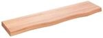 vidaXL Wandregal Hellbraun 80x20x4 cm Massivholz Eiche Behandelt 363660