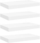 vidaXL Schweberegale 4 Stk Wei&szlig; 40x23x3,8 cm MDF 323807