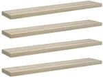 vidaXL Schweberegale 4 Stk Eichen-Optik 120x23,5x3,8 cm MDF 323885