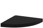 vidaXL Eck-Schweberegal Schwarz 35x35x3,8 cm MDF 323919