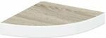vidaXL Eck-Schweberegal Eichen-Optik und Wei&szlig; 25x25x3,8 cm MDF 326630