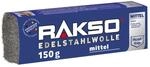 RAKSO Edelstahlwolle Banderole Sorte Mittel 1 x 150g
