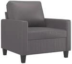 vidaXL Sessel Grau 60 cm Kunstleder 359129
